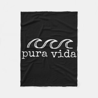 Pura Vida Wave Surfing Costa Rica Andenken  Fleecedecke