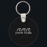 Pura Vida Wave Surfing Costa Rica Souvenir  Schlüsselanhänger<br><div class="desc">Pura Vida Wave Surfing Costa Rica Souvenir</div>