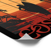 Pura Vide Costa Rica Surfen Poster (Ecke)