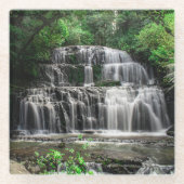 Purakaunui Falls, Neuseeland Glass Untersetzer (Vorderseite)