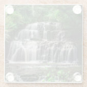 Purakaunui Falls, Neuseeland Glass Untersetzer (Rückseite)