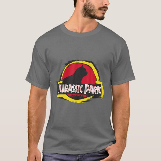 Purassic Park Cat - Funny T for Cat Lovers T-Shirt (Vorderseite)