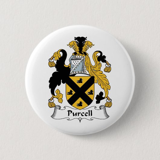 Purcell Familienwappen Button (Vorderseite)