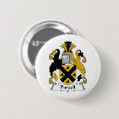 Purcell Familienwappen Button (Vorne & Hinten)