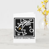 Purdue Basketball Dunk Karte (Gelbe Blume)