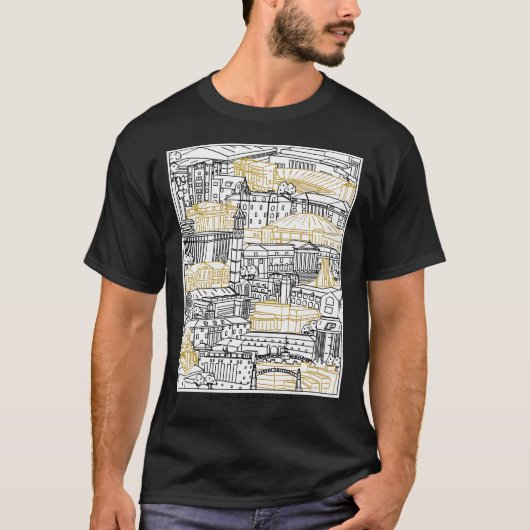 Purdue University Campus Kunstwerke T-Shirt (Vorderseite)