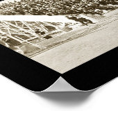 Purdue Wabash Football Foto 1913 Poster (Ecke)