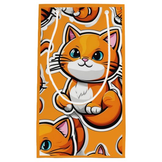 Purdy Orange Kitty Kleine Geschenktüte (Vorderseite)