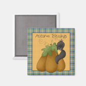 Purdy Pumpkins ・ Crow & Pumpkin Magnet (Vorderseite/Rückseite)