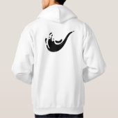 PURE Aesthetic Minimalist Quote | Clean Modern Typ Hoodie (Rückseite)