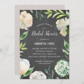 Pure Beauty Chalkboard Dusche Party Einladung (Vorne/Hinten)