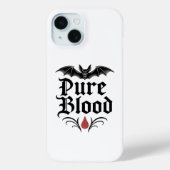 Pure Blood Gothic Bat Design | Dark Vampire Case-Mate iPhone Hülle (Rückseite)