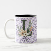 Pure Boho Chic Tasse mit Lily's Floral Monogram (Links)