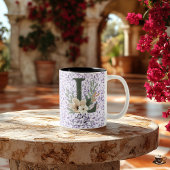 Pure Boho Chic Tasse mit Lily's Floral Monogram