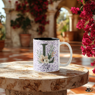 Pure Boho Chic Tasse mit Lily's Floral Monogram