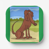 Pure Bred Irish Setter Dog Paper Teller (Vorderseite)