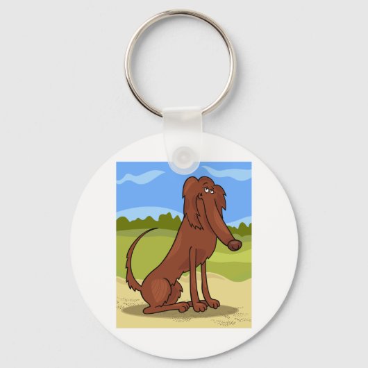 Pure Bred Irish Setter Dog Schlüsselanhänger (Vorderseite)