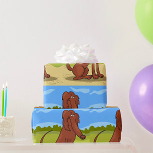 Pure Bred Irish Setter Dog Wrapping Paper Geschenkpapier