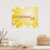 Pure Buddha Poster (Küche)