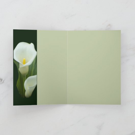 Pure Calla Karte (Innenseite)