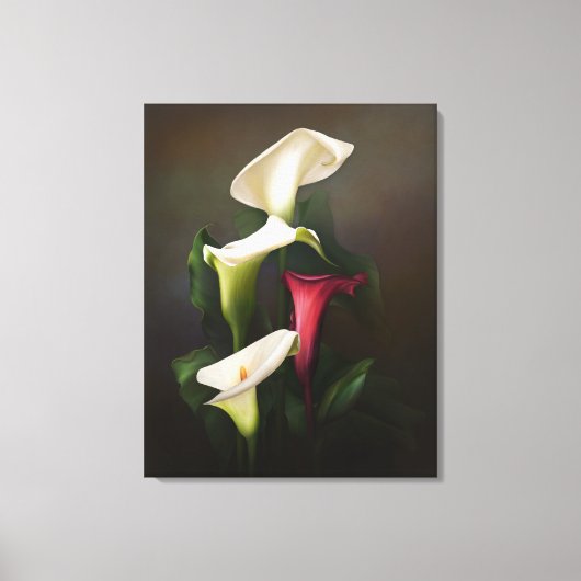 "Pure Calla" Leinwanddruck (Vorderseite)