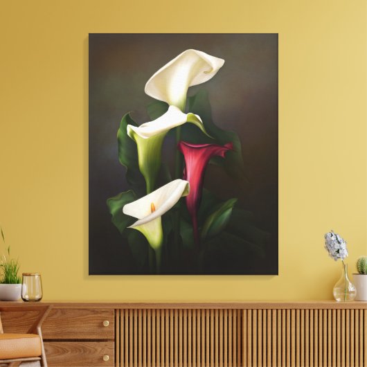 "Pure Calla" Leinwanddruck (Insitu (Wohnzimmer))