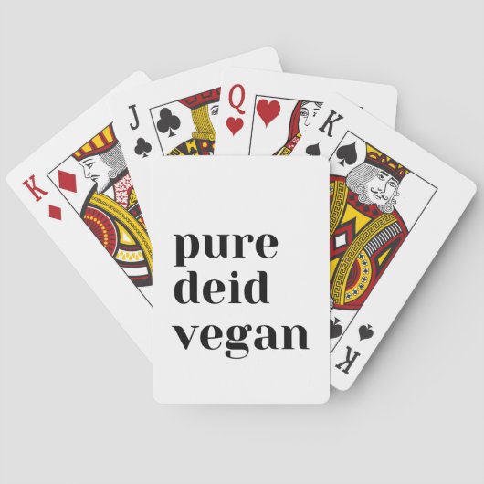 Pure Deid Vegan Playing Cards Spielkarten (Rückseite)