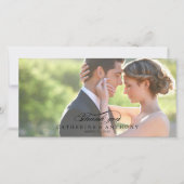 Pure Elegance Wedding Danke - Black (Vorderseite)