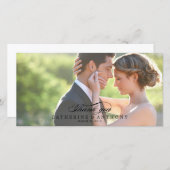 Pure Elegance Wedding Danke - Black (Vorne/Hinten)