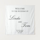 Pure Eleganz Weiss Wandteppich (Vorderseite)