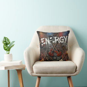 Pure Energy: Rock 'n' Roll E-Gitarre Kissen
