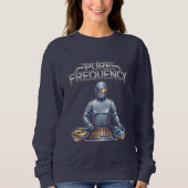 Pure Frequency – Electronic Music Art Sweatshirt (Vorderseite)