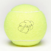 pure Freude - kühne CloudS Tennis Ball (Vorderseite)