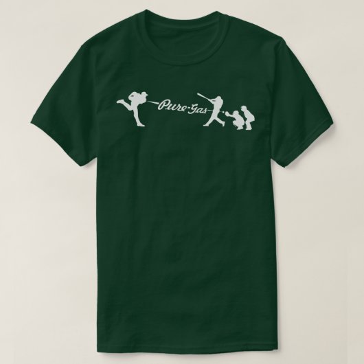 Pure Gas Baseball Pitcher Pitcher Strikeout K Bas T-Shirt (Design vorne)