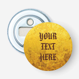 PURE GOLD LEAF Muster + Ihr Text Flaschenöffner