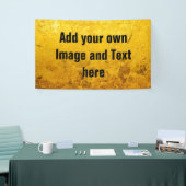 PURE GOLD LEAF Muster + Ihr Text / Foto Banner (Messeveranstaltung)