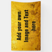 PURE GOLD LEAF Muster + Ihr Text / Foto Banner (Vertikal)