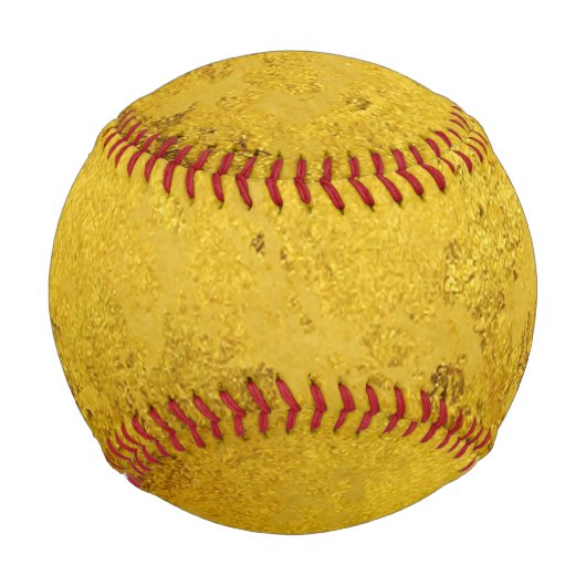 PURE GOLD LEAF Muster + Ihr Text / Foto Baseball (Vorderseite)