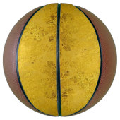 PURE GOLD LEAF Muster + Ihr Text / Foto Basketball (Vertikal)