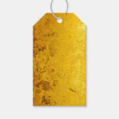 PURE GOLD LEAF Muster + Ihr Text / Foto Geschenkanhänger (Vorderseite)
