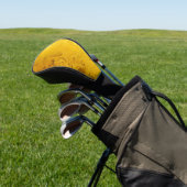 PURE GOLD LEAF Muster + Ihr Text / Foto Golf Headcover (In SItu)