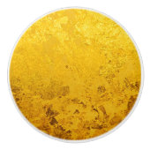 PURE GOLD LEAF Muster + Ihr Text / Foto Keramikknauf (Vorderseite)