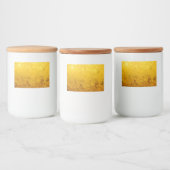 PURE GOLD LEAF Muster + Ihr Text / Foto Lebensmitteletikett (Flaschen)