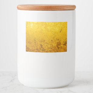 PURE GOLD LEAF Muster + Ihr Text / Foto Lebensmitteletikett