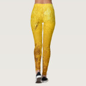 PURE GOLD LEAF Muster + Ihr Text / Foto Leggings (Rückseite)