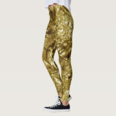 PURE GOLD moonscape Pattern + Ihr Text / Foto Leggings (Links)
