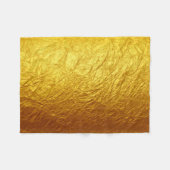 PURE GOLD PAPIERmuster + Ihr Text / Foto Fleecedecke (Vorderseite (Horizontal))