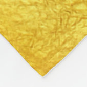 PURE GOLD PAPIERmuster + Ihr Text / Foto Fleecedecke (Ecke)