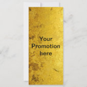 PURE GOLD pattern / gold leaf + your text (Rückseite)