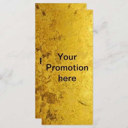 PURE GOLD pattern / gold leaf + your text (Vorne/Hinten)